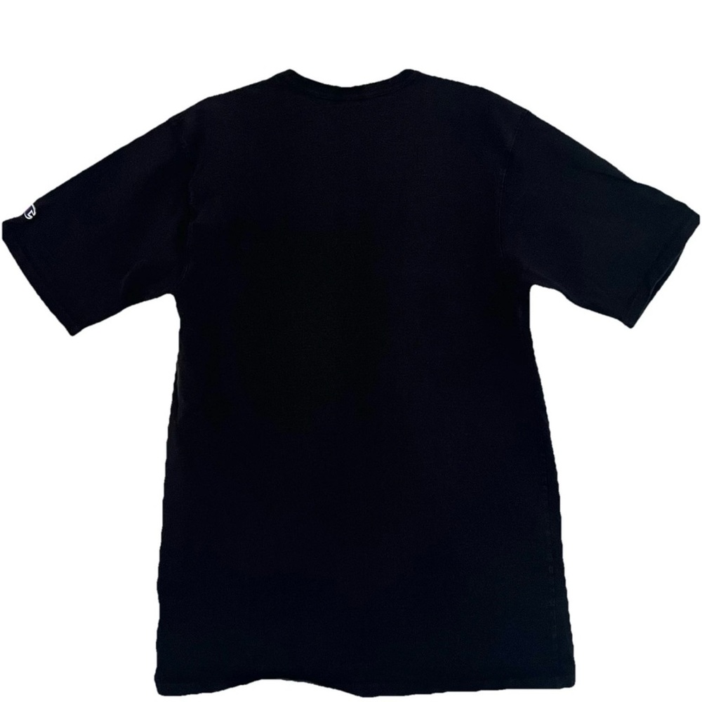 Vtg Champion Black Sz L Big C Logo Cotton Retro 80's Streetwear Skater T-Shirt - Picture 3 of 10